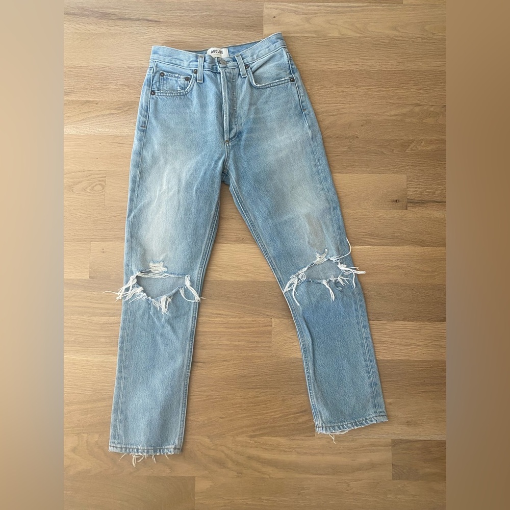 Agolde Riley straight crop size 23